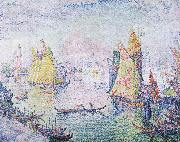 Paul Signac basin of san marco oil on canvas